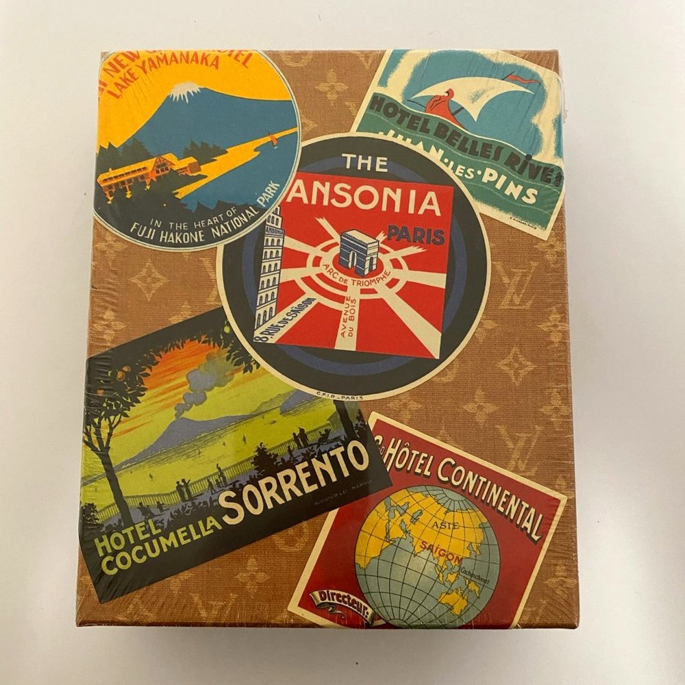 LOUIS VUITTON HOTEL LABELS POSTCARD BOX